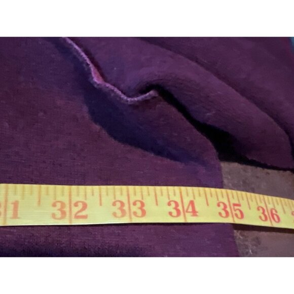 Woman Within Shawl Collar Coat 3X 45% Wool Burgundy - Picture 4 of 6